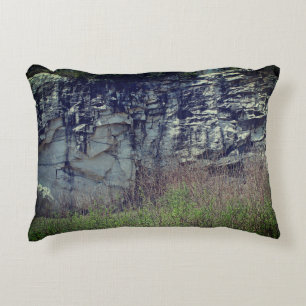 Marble Rock Cliff At Natural Bridge 2 Nature Accent Pillow