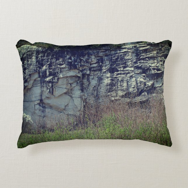 Marble Rock Cliff At Natural Bridge 2 Nature   Accent Pillow (Front)