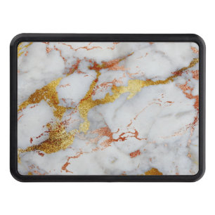 Marble,rose gold,gold,rosegold  marble, chic,elega trailer hitch cover