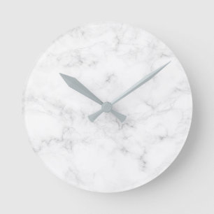 Marble Round Clock