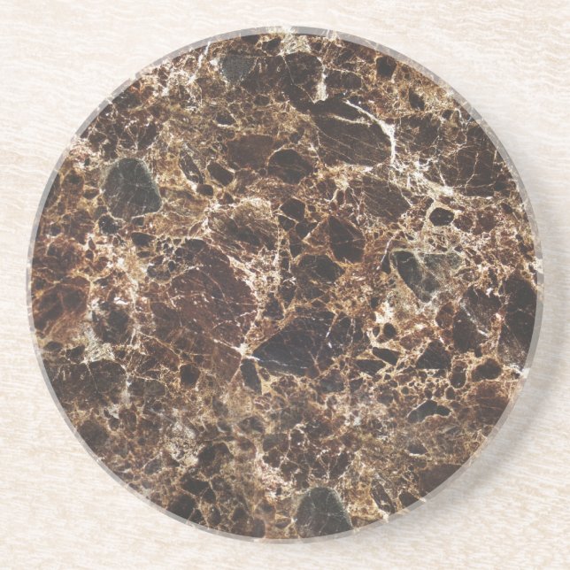 Marble Series--Brown coaster--1 of Many Colours Coaster (Front)