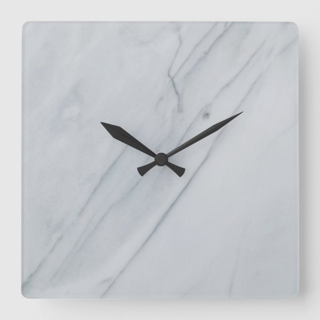Marble Stone 10.75" Square Acrylic Wall Clock (Front)