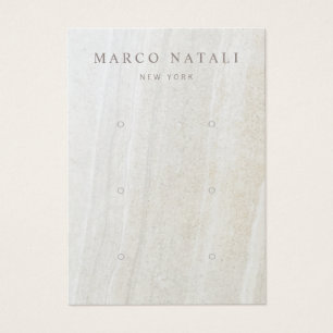 Marble Stone 3 Hole Earring Display Card