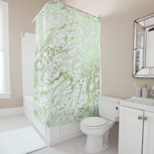 Marble Stone Abstract White Carrara Mint Green