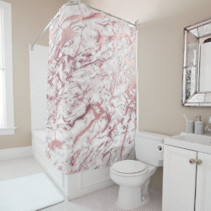 Marble Stone Abstract White Carrara Pink Rose Lux