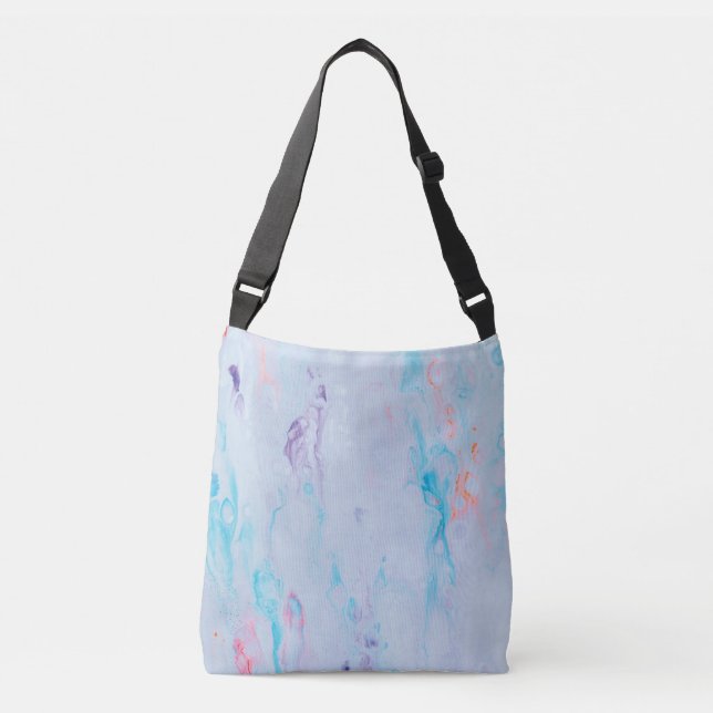 Marble Stone All-Over-Print Cross Body Bag, Medium Crossbody Bag (Front)