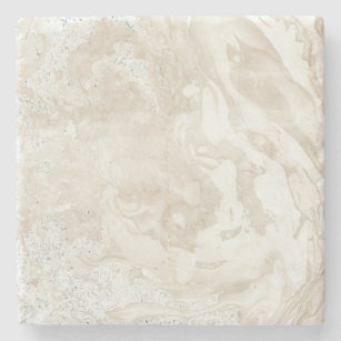 Marble Stone Bright Carrara Beige Ivory Grey Stone Coaster