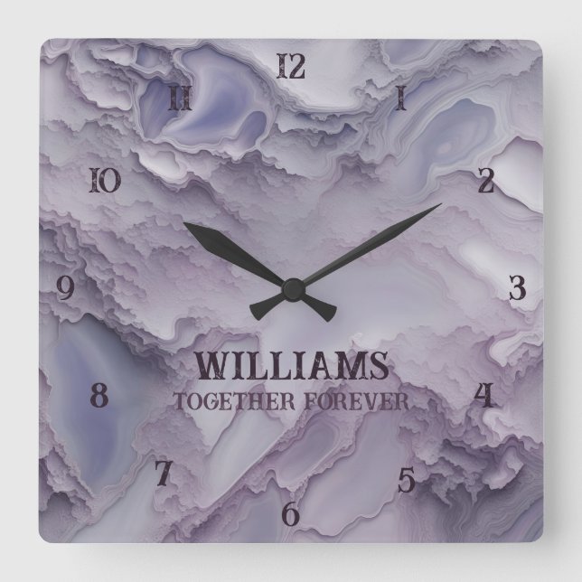 Marble Stone Clocks Personalized (Front)