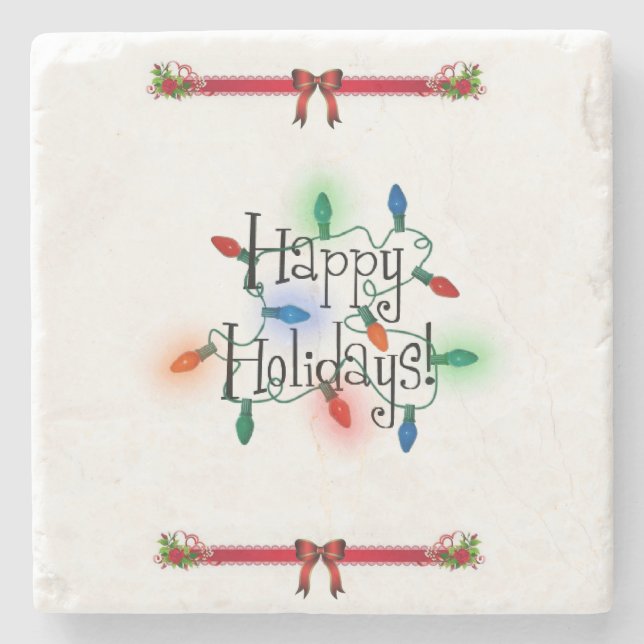 Marble Stone Coaster Christmas (Front)