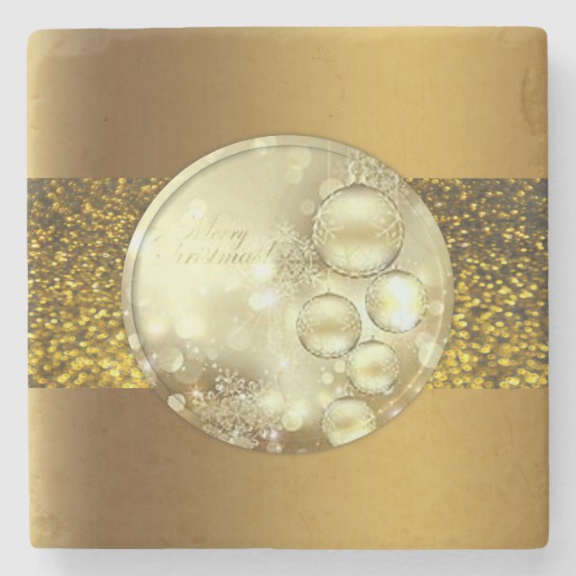 Marble Stone Coaster Christmas (Front)