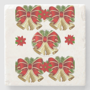 Marble Stone Coaster Christmas