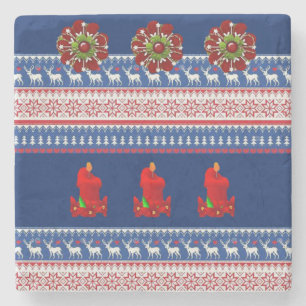Marble Stone Coaster Christmas