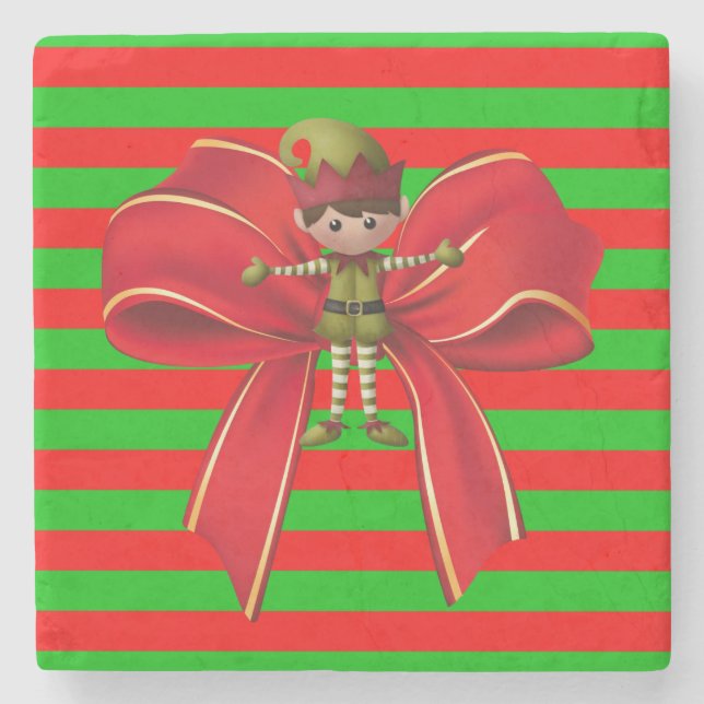 Marble Stone Coaster Christmas (Front)