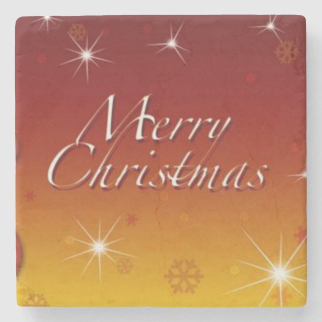 Marble Stone Coaster Christmas (Front)