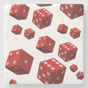 Marble Stone Coaster Dice