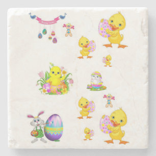 Marble Stone Coaster Easter