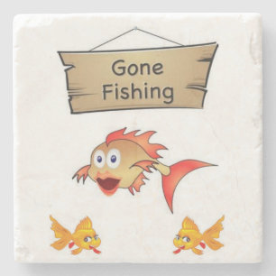 Marble Stone Coaster Fishing
