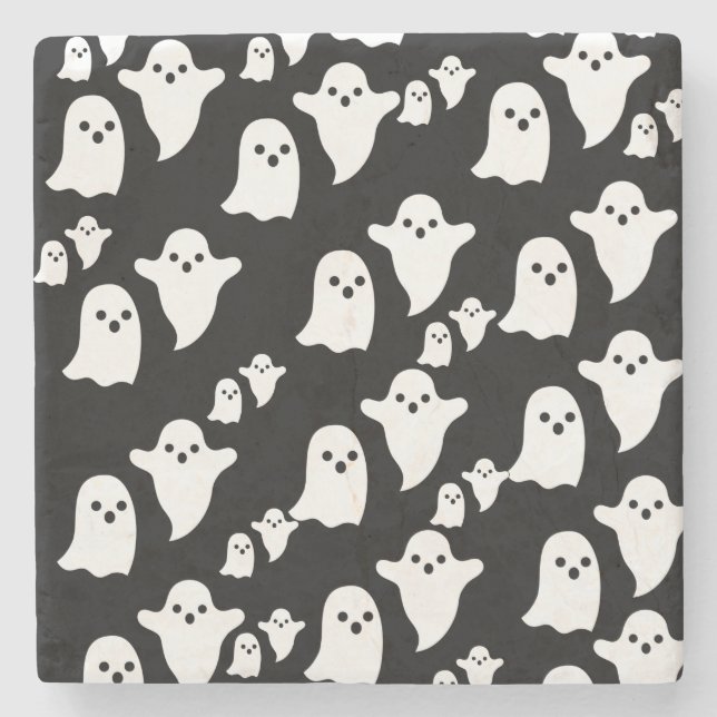 Marble Stone Coaster Halloween (Front)