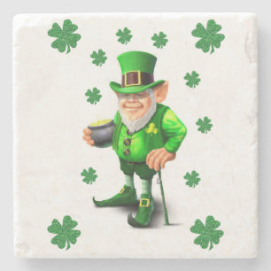 Marble Stone Coaster St. Patrick's Day