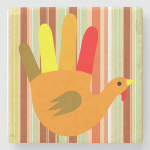 Marble Stone Coaster Thanksgiving