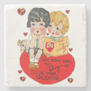 Marble Stone Coaster Valentine's Day