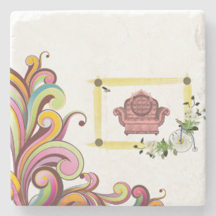 Marble Stone Coaster Victorian