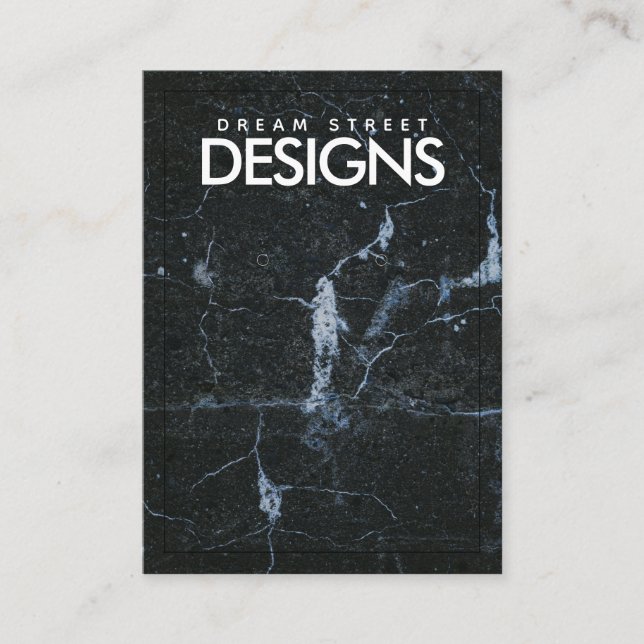 Marble Stone Crystal Earring Display Card (Front)