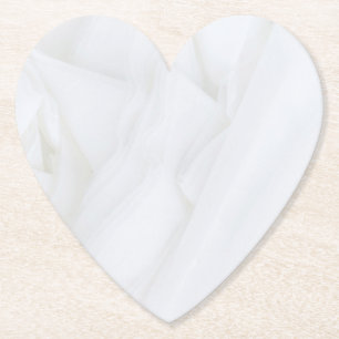 Marble Stone Heart Paper Coaster