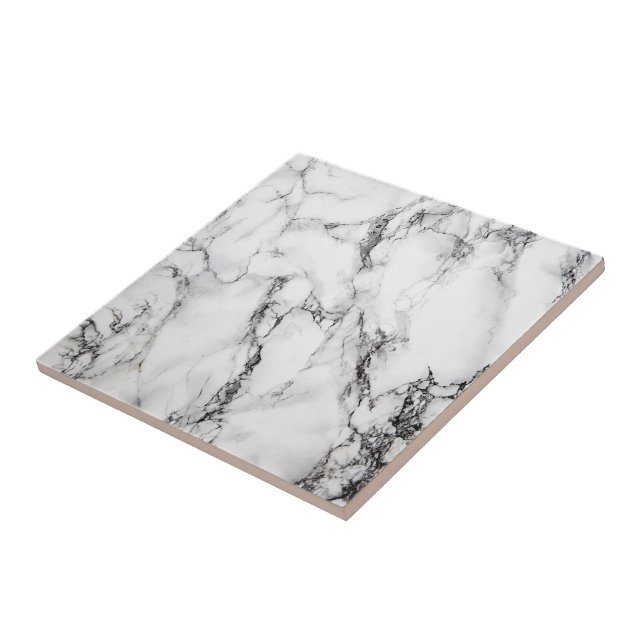 Marble Stone In Black Grey And White Colours Tile (Side)