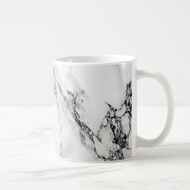 Marble Stone In Grey White And Black Colours Coffee Mug (Right)