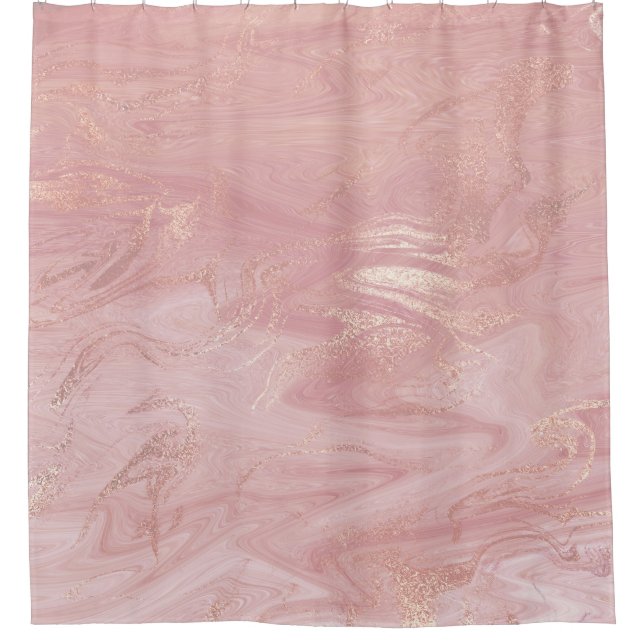 Marble Stone Molten Gold Abstract Pink Rose Gold (Front)