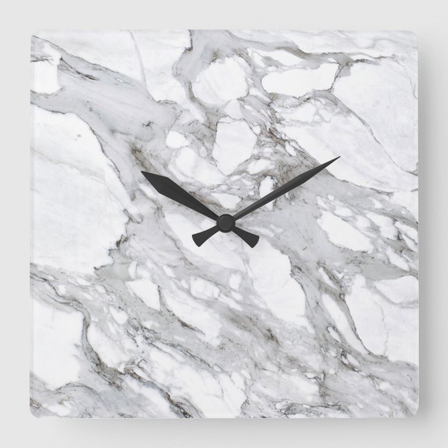 Marble Stone Pattern Acrylic Wall Clock (Front)