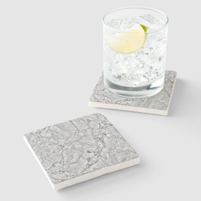 Marble Stone Pattern Stone Coaster (Side)