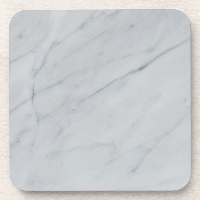 Marble Stone Tiles Hard plastic coaster (Front)