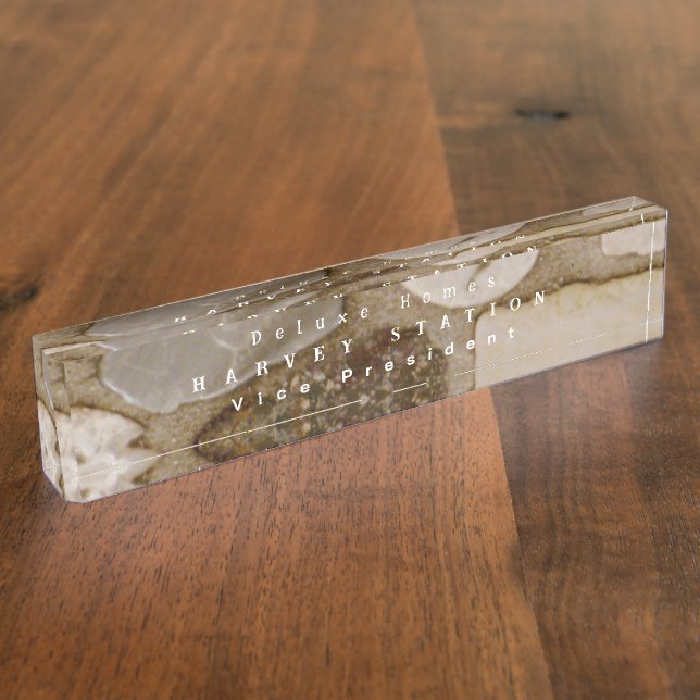 Marble Stones  Nameplate (Side)