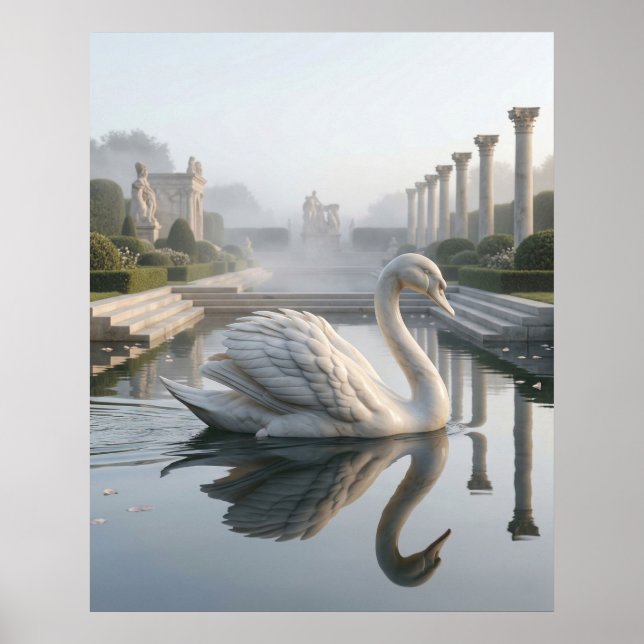 Marble Swan Silent Lake Poster (Front)
