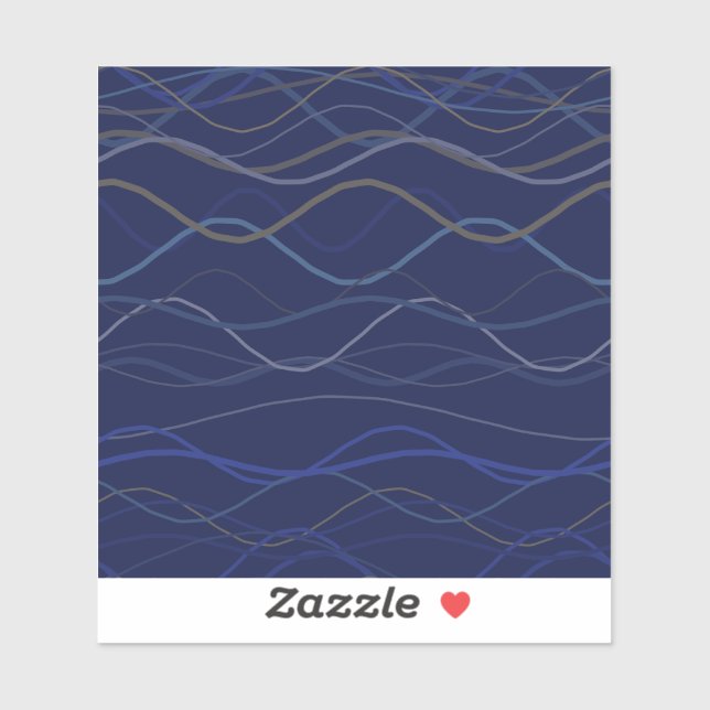 Marble Swirl Blue Gold Seamless Pattern (Sheet)