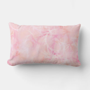 Marble swirl print - light coral lumbar pillow