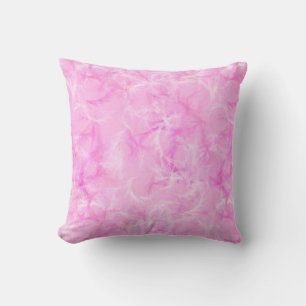 Marble swirl print - orchid pink throw pillow