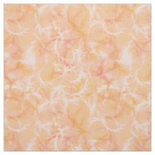 Marble swirl print - soft orange fabric