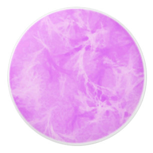 Marble swirl print - soft violet ceramic knob