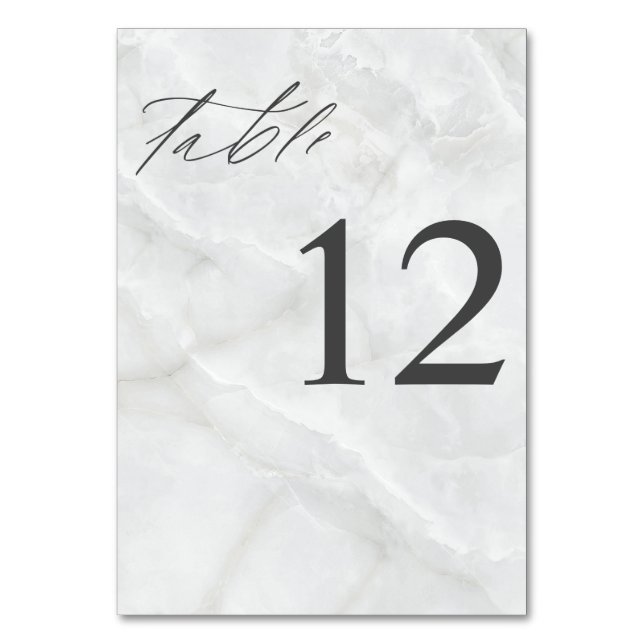 Marble Table Number (Front)