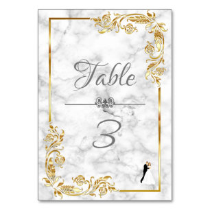 Marble Table Number