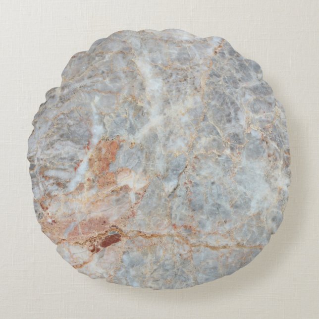 marble texture background pattern with high resolu round pillow (Front)