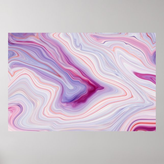 Marble texture background / white gray marble patt poster (Front)