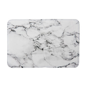 Marble texture bath mat