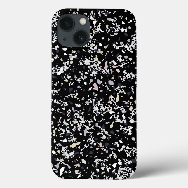 Marble Texture Black Case-Mate iPhone Case (Back)