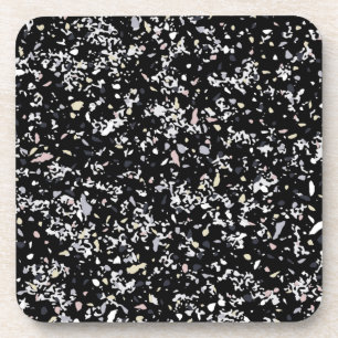 Marble Texture Black        Coaster