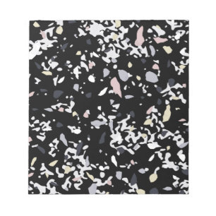 Marble Texture Black Notepad