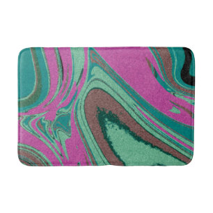 Marble Texture Colourful    Bath Mat